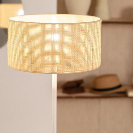 Lampadaire Rotin Sur Pied | AURÉLIE