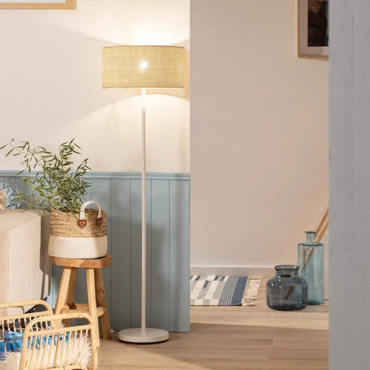 Lampadaire Rotin Sur Pied | AURÉLIE