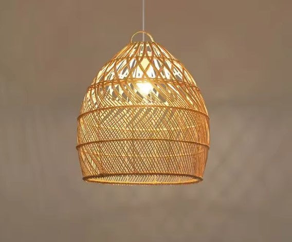 Luminaire en rotin ficelle chic