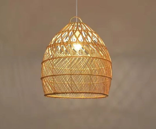Luminaire en rotin ficelle chic