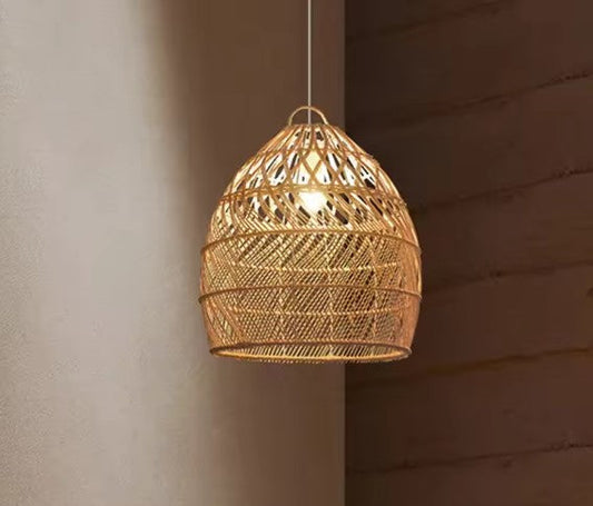 Luminaire en rotin ficelle chic