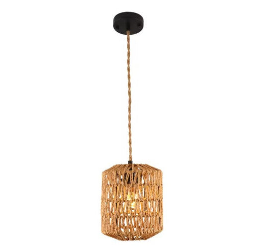 Luminaire en rotin classe