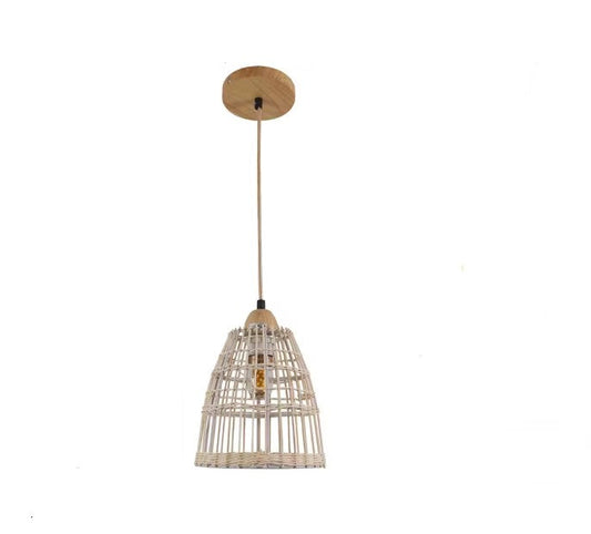 Luminaire en rotin classique
