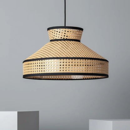 Lustre Suspension Cannage Rotin | SÉRÉNITÉ