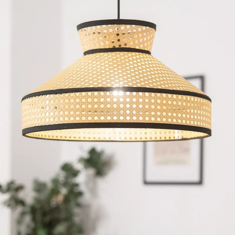 Lustre Suspension Cannage Rotin | SÉRÉNITÉ