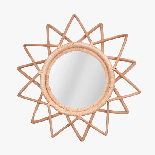 Miroir en Rotin Étoile | LYS