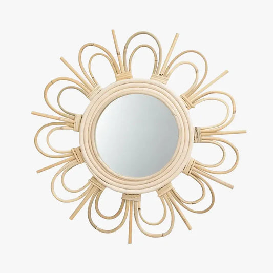Miroir en Rotin Soleil | TRESSALIA