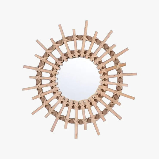 Miroir moderne en rotin | HORIZON