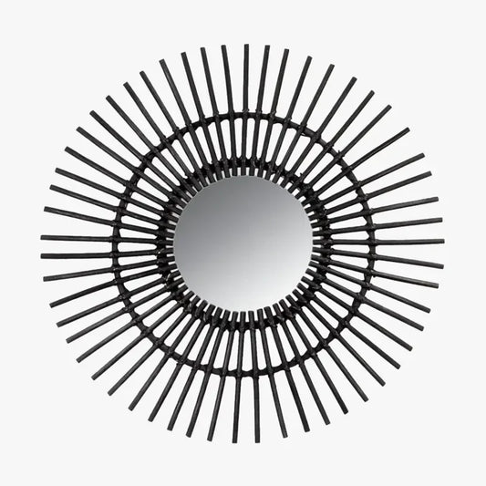 Miroir Rotin Noir | AURA