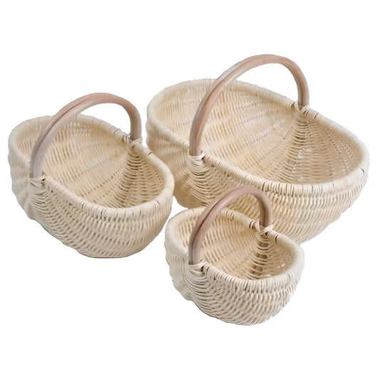 Panier en Rotin Blanc