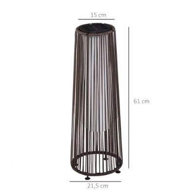 Lampadaire rotin marron