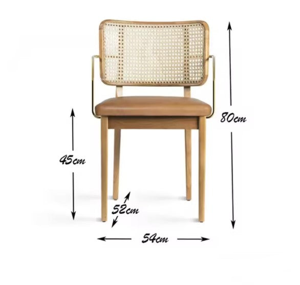 Fauteuil en rotin pour salle à manger