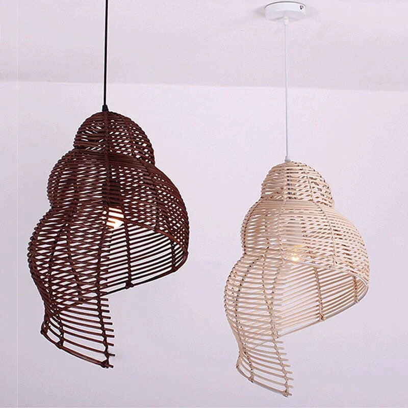 Suspension en Rotin Coquillage | NAUTILUS