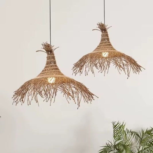 Suspension rotin savane libre