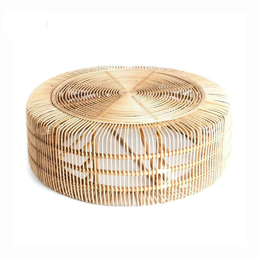 Table Basse en Rotin Ronde | ALIZÉE