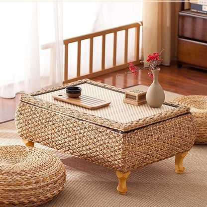 Table Basse en Rotin Coffre | SELENA